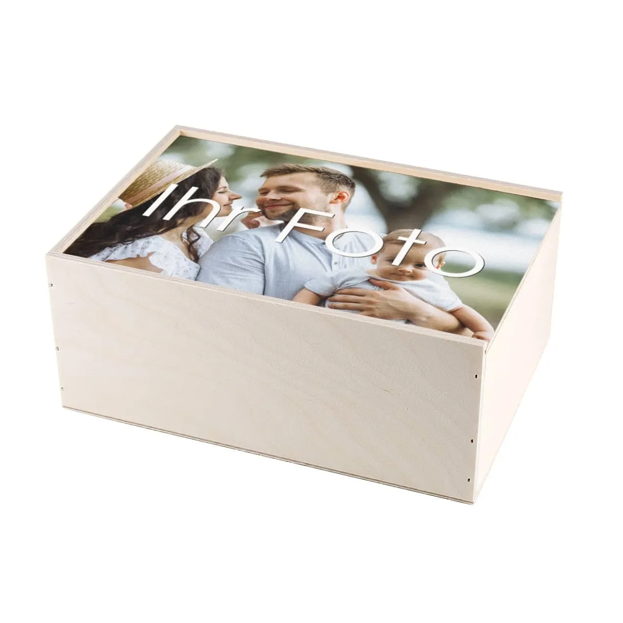 Erinnerungsbox für Fotos mit Ihrem Lieblingsbild bedruckt
