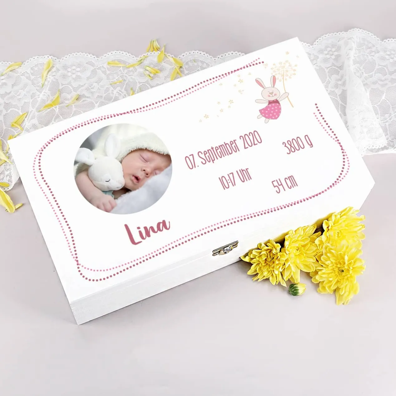 Erinnerungsbox mit Fotoaufdruck für Mädchen und Jungen