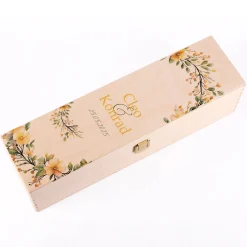 Erinnerungsbox zur Hochzeit mit Blütenkranz