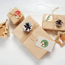24er Set Aufkleber als DIY Adventskalender personalisiert mit Name | Weihnachtsmotive