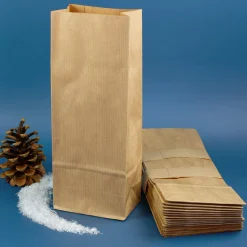 24er Set Blockbodenbeutel für DIY Adventskalender | Papiertüten zum Basteln