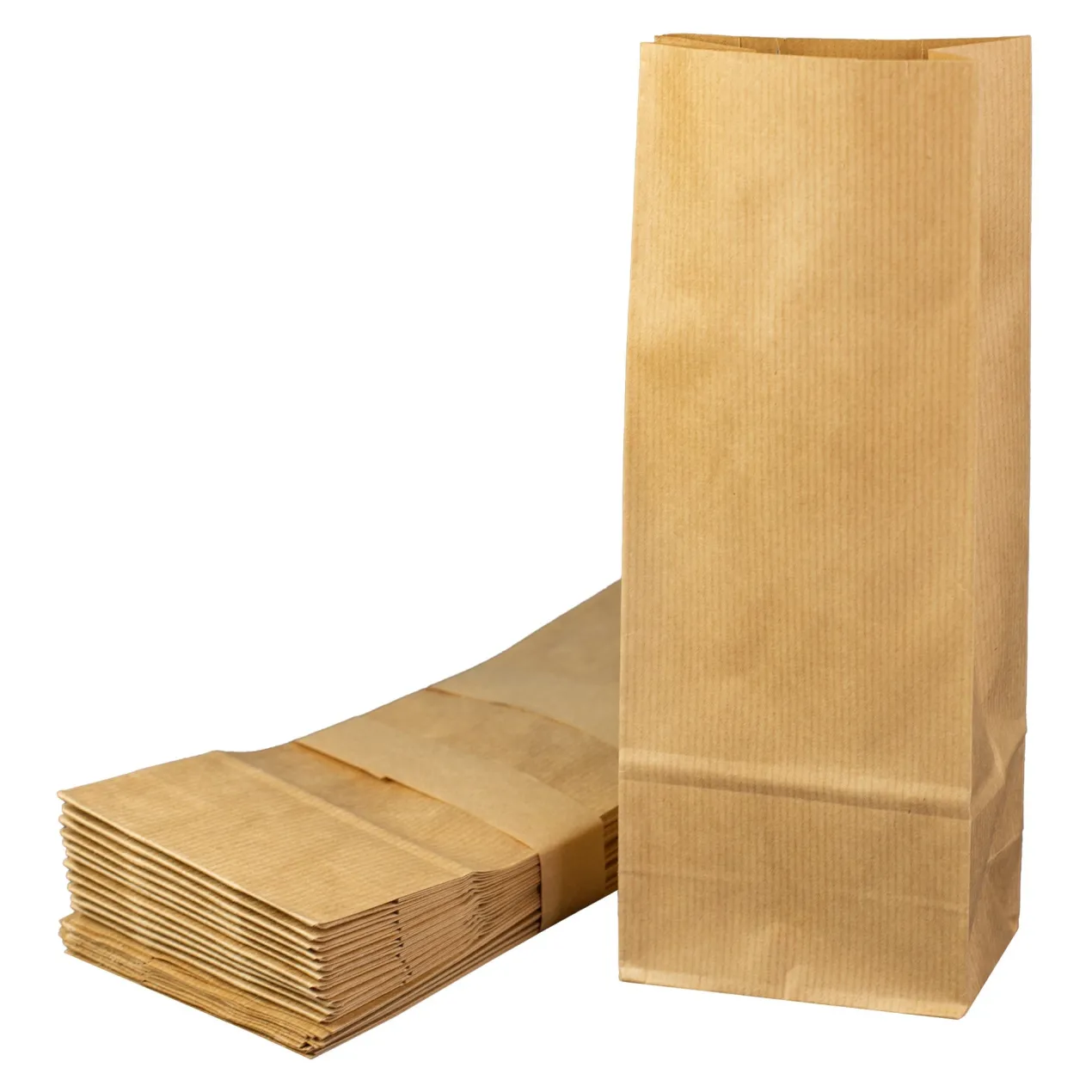 24er Set Blockbodenbeutel für DIY Adventskalender | Papiertüten zum Basteln