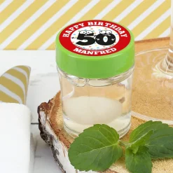 6er Set Kirsch oder Birnenschnaps zum 50. Geburtstag