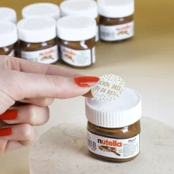 10er Set Nutella als Gastgeschenk mit personalisierten Etiketten