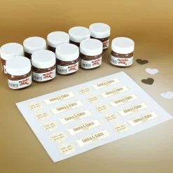 10er Set Nutella als Gastgeschenk mit personalisierten Etiketten