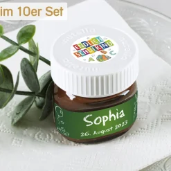 10er Set Nutella als Gastgeschenk zur Einschulung