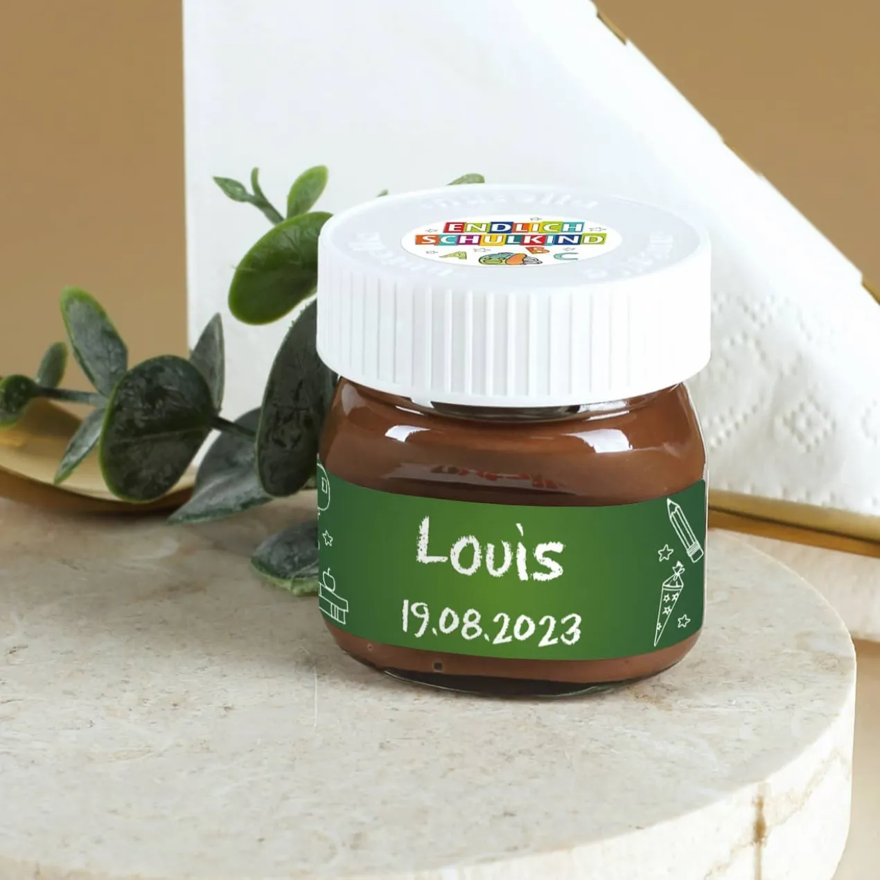 10er Set Nutella als Gastgeschenk zur Einschulung