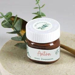 10er Set Nutella Gastgeschenke - Eukalyptus - zur Taufe, Kommunion oder Konfirmation