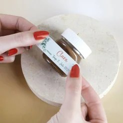 10er Set Nutella Gastgeschenke - Eukalyptus - zur Taufe, Kommunion oder Konfirmation