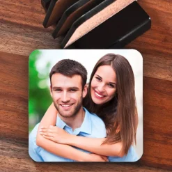 4er Set Quadratische Untersetzer mit Ihren Lieblingsfoto
