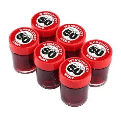 6er Set Schnaps zum 60. Geburtstag mit Name und Wunschtext