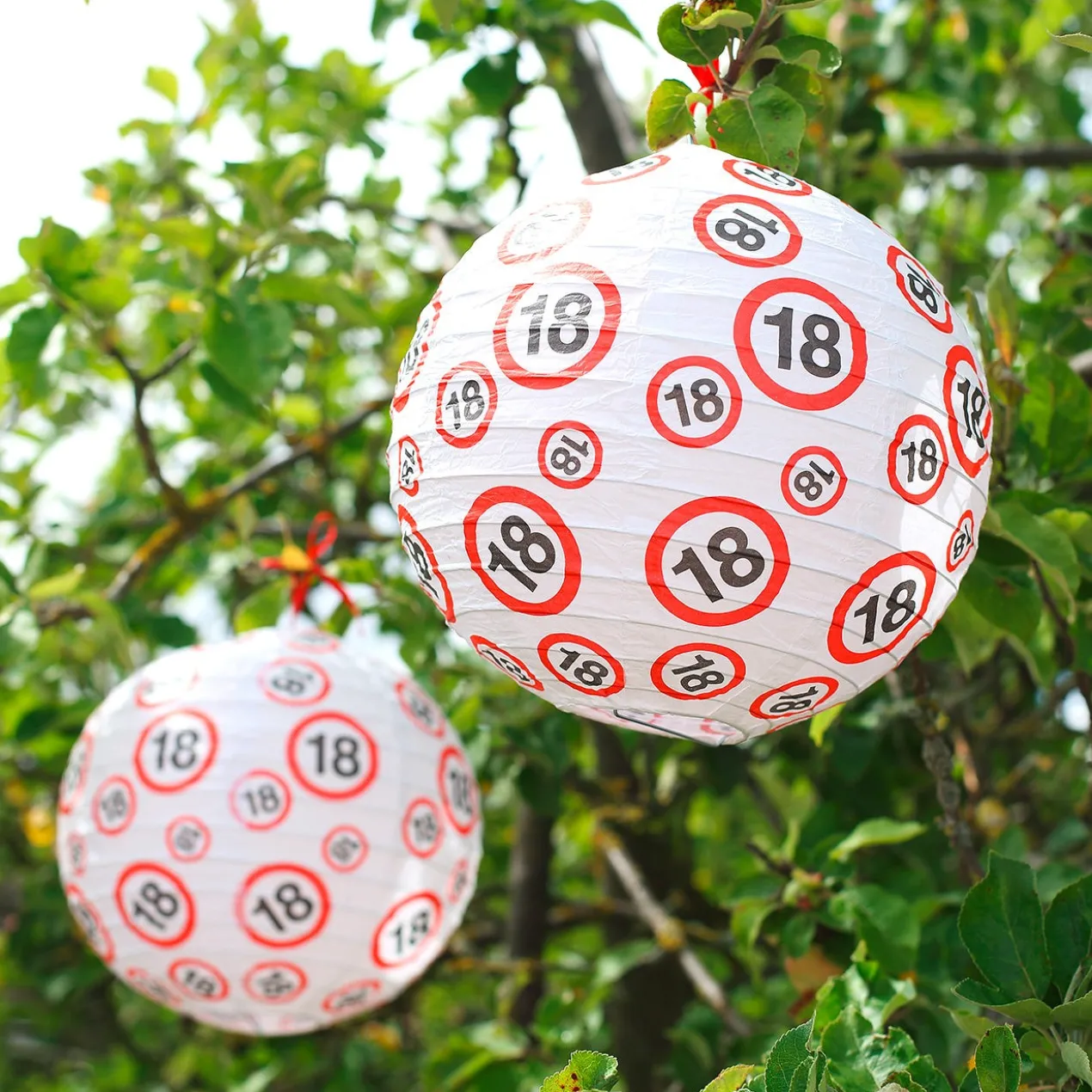 3er Set Verkehrszeichen-Laternen zum 18. Geburtstag