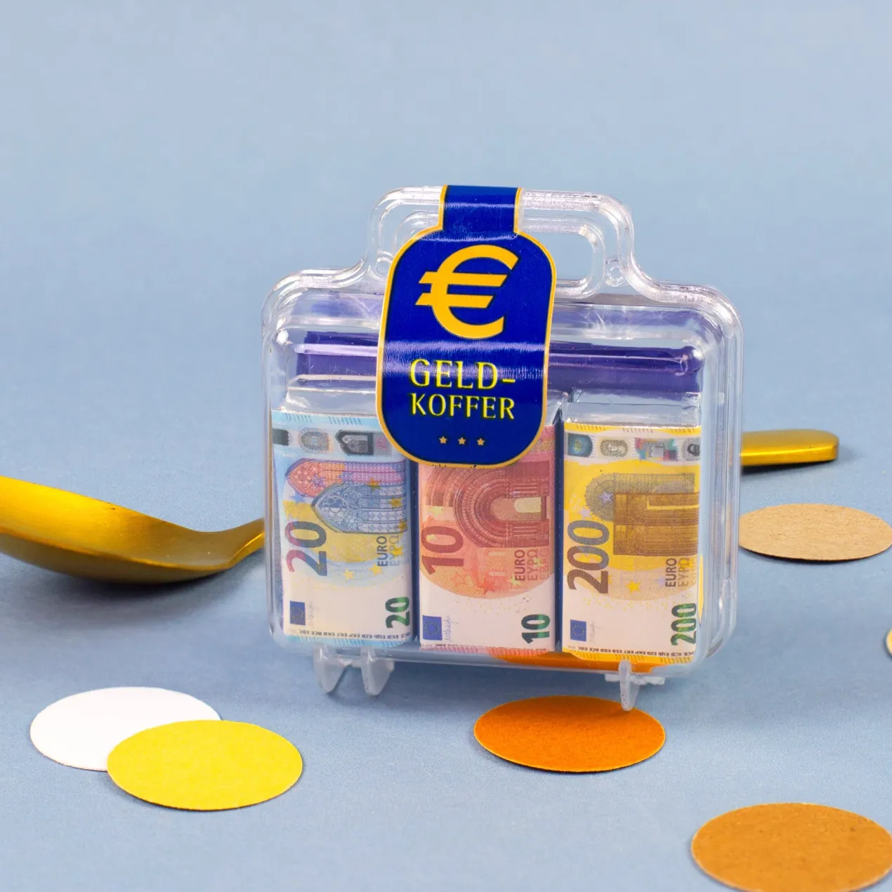 Euro Köfferchen mit Schokolade | Geldgeschenk