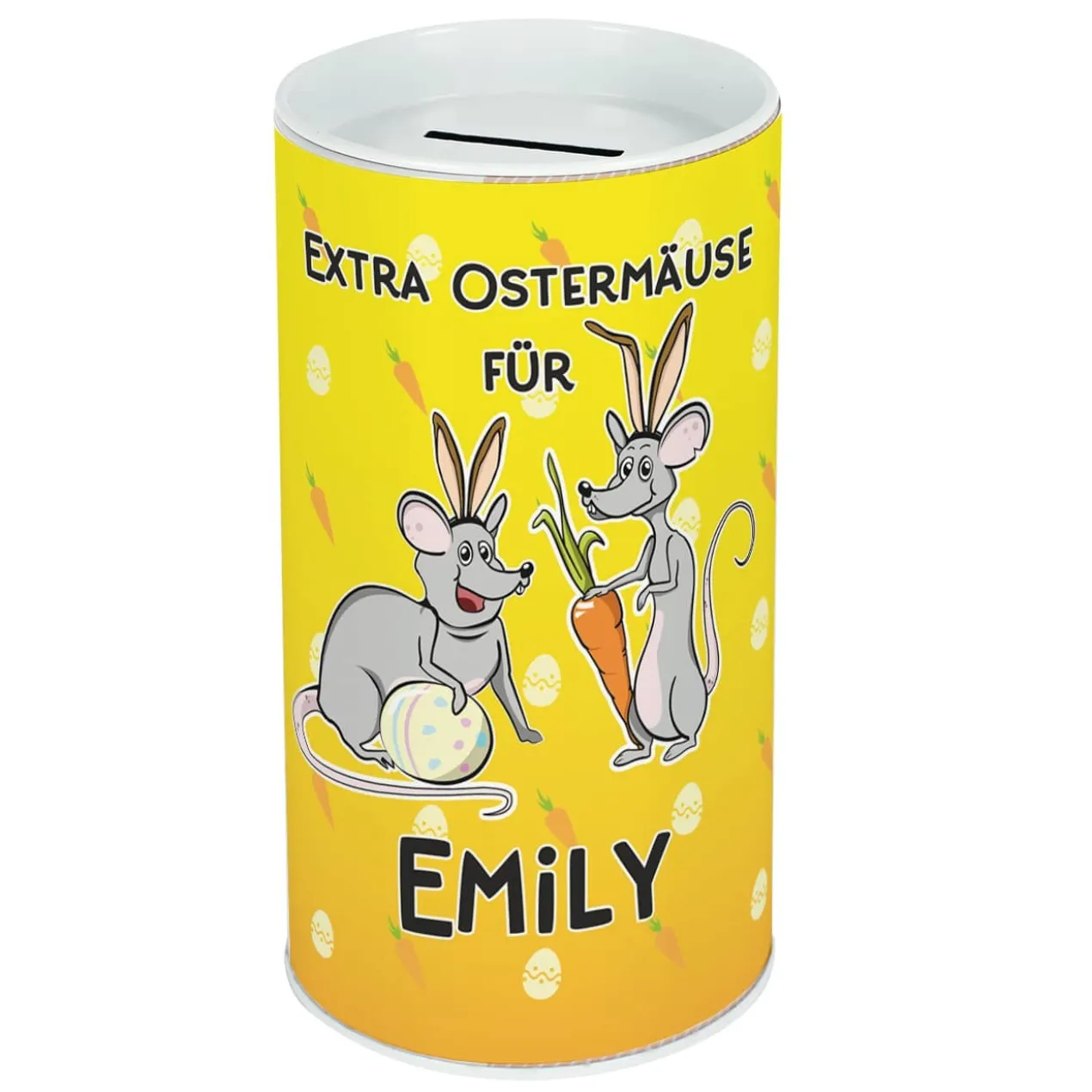 Extra Ostermäuse - Spardose mit Ihrem Wunschnamen