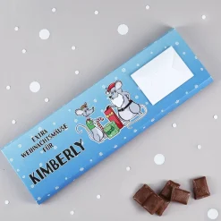 Extra Weihnachtsmäuse für - 300 g Vollmilchschokolade als Geldgeschenk zu Weihnachten