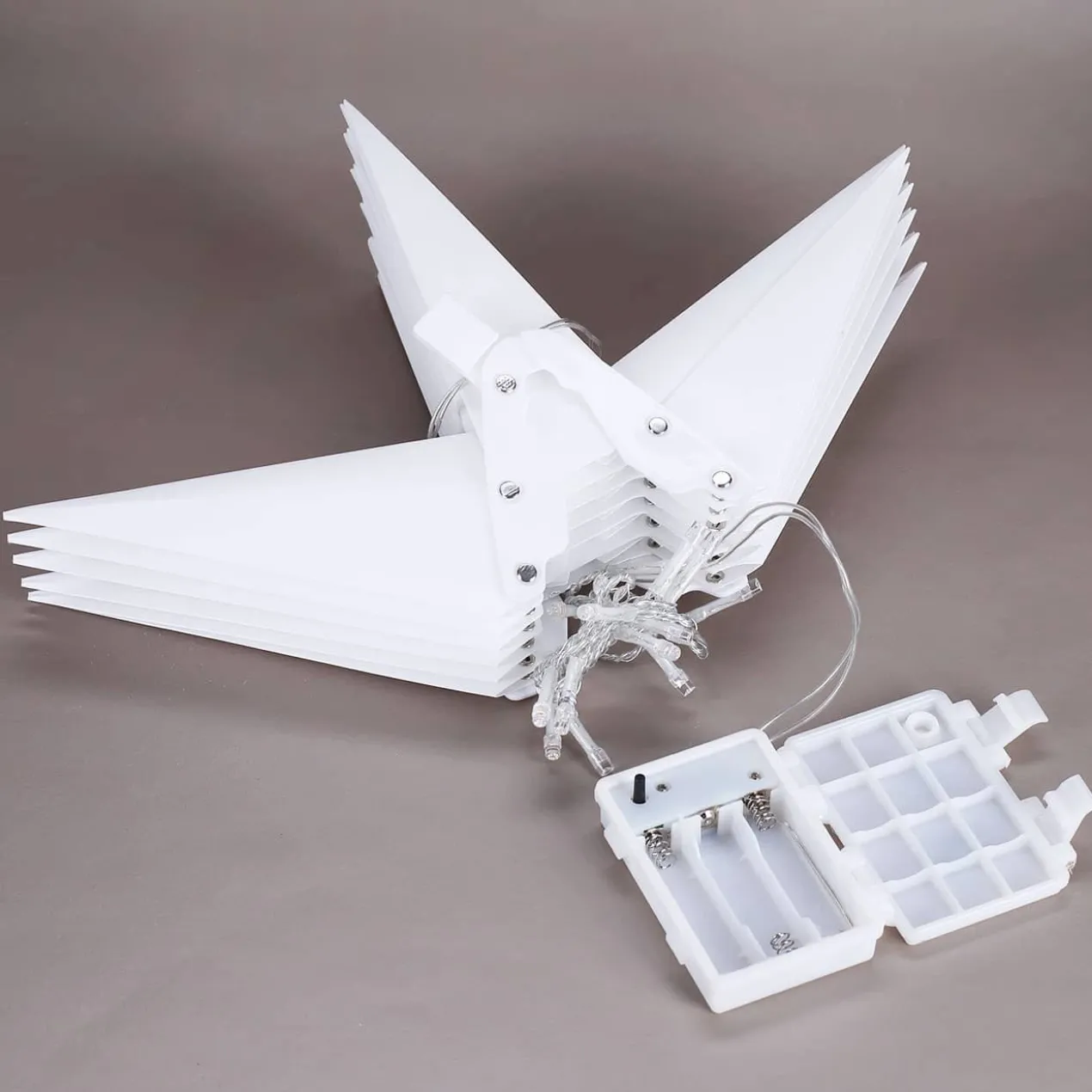 Faltbarer LED Stern - weiß 35 cm