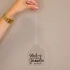 Familien Glück Deko Acryl Anhänger personalisiert mit Wunschtext | Geschenk für Familie