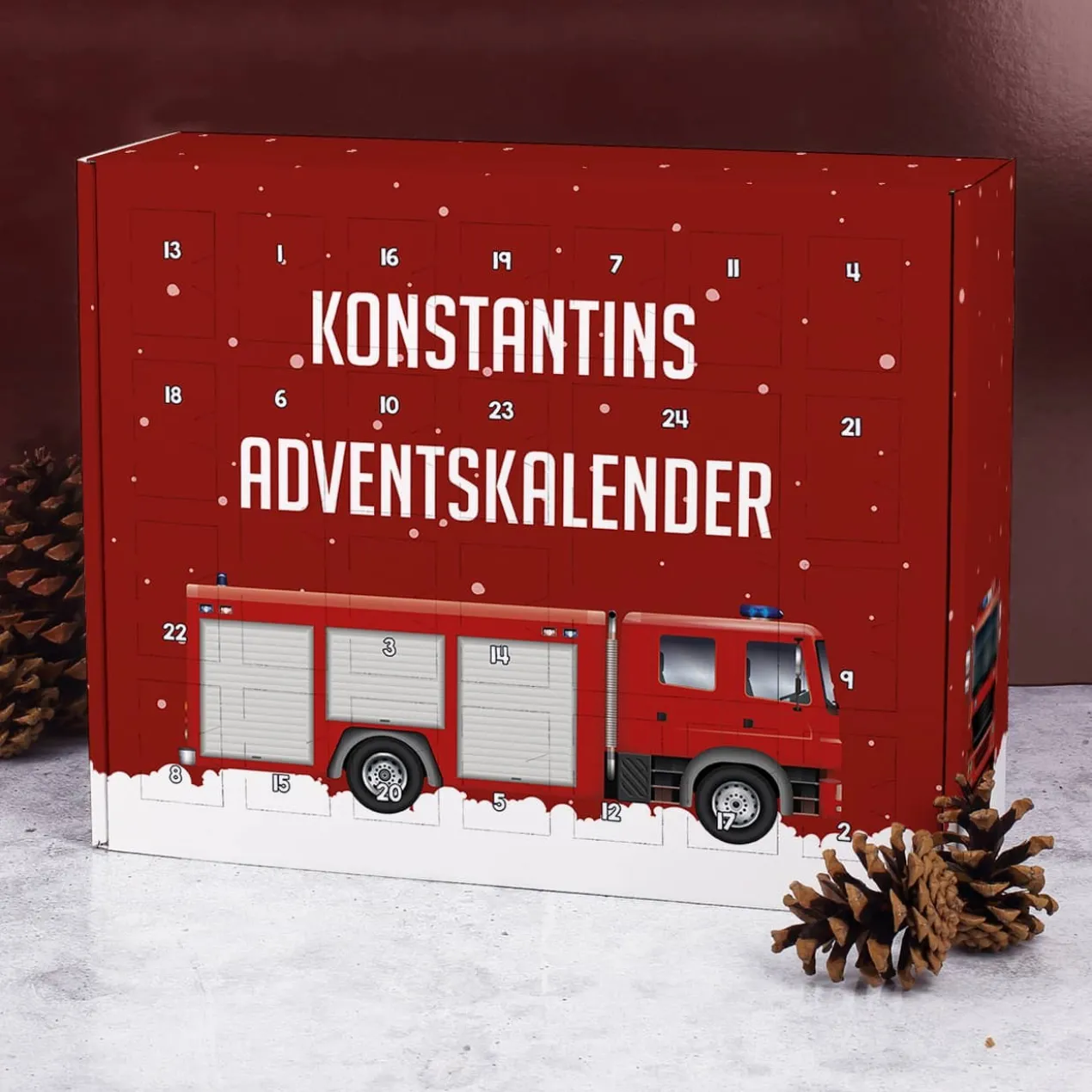Feuerwehr Adventskalender zum selbst Befüllen