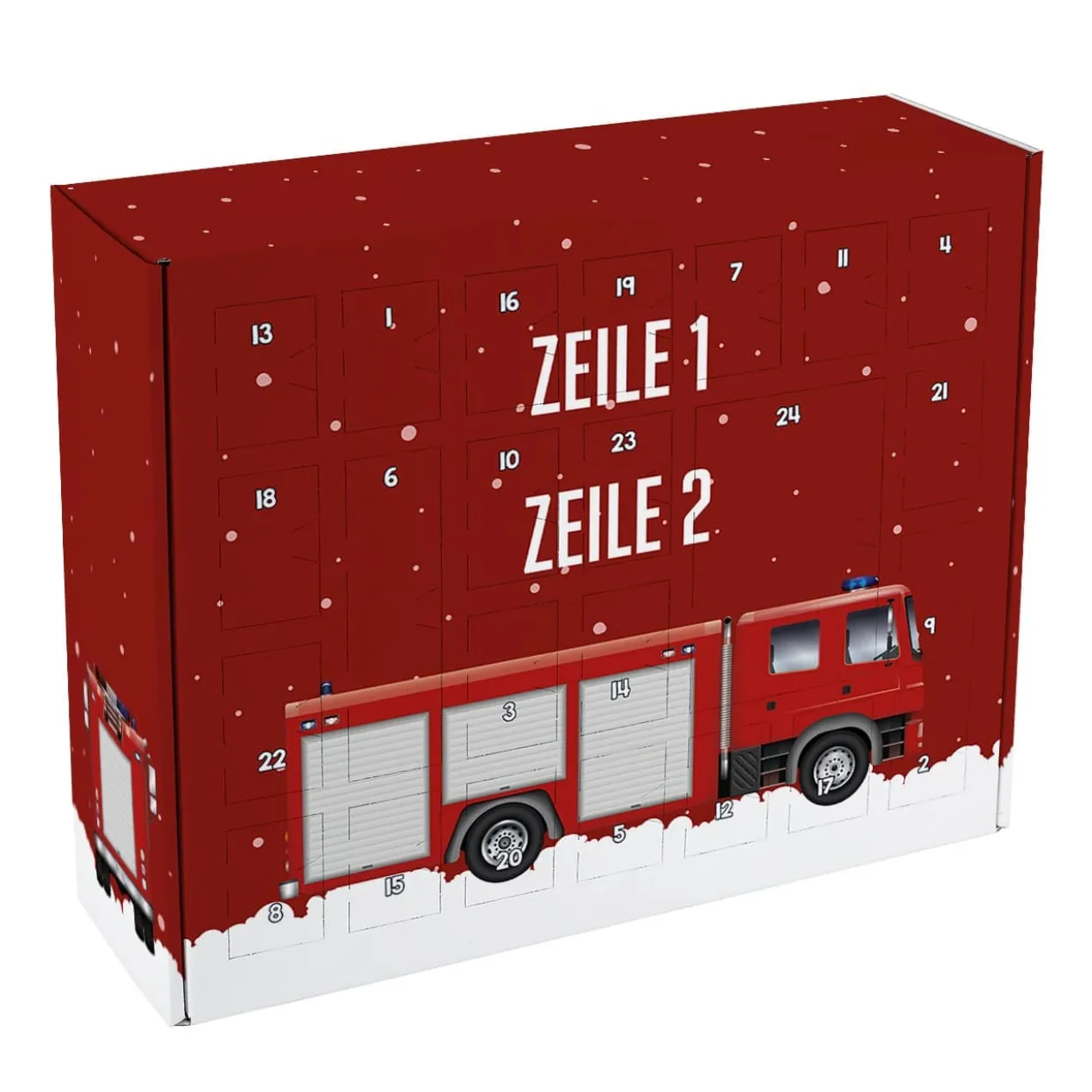 Feuerwehr Adventskalender zum selbst Befüllen