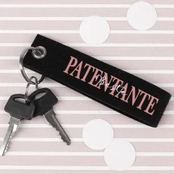 Filz Schlüsselanhänger Patentante / Patenonkel mit Ihrem Wunschtext