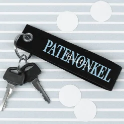 Filz Schlüsselanhänger Patentante / Patenonkel mit Ihrem Wunschtext