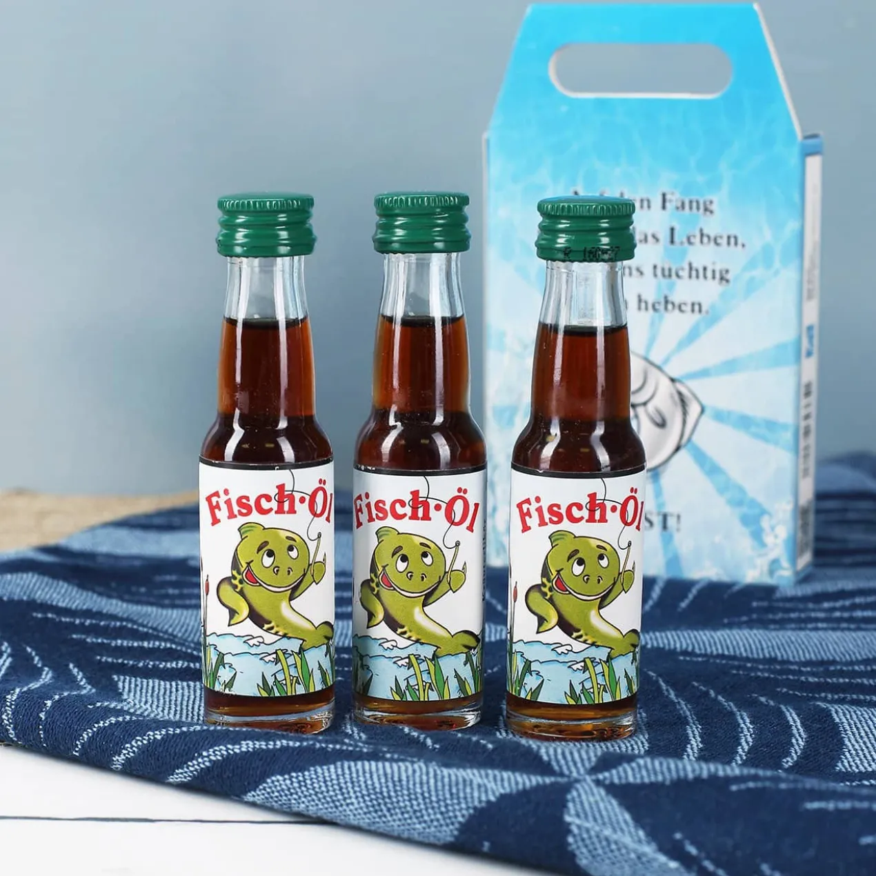 Fisch-Öl - Likörbox für Angel Helden