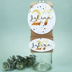 Flaschenanhänger zum selbst befüllen als Geldgeschenk zum Geburtstag
