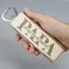 Flaschenöffner aus Holz für Papa mit Gravur personalisiert | Geschenk zum Vatertag & Geburtstag