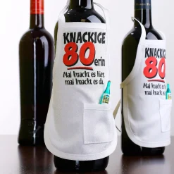 Flaschenschürze "Knackige 80erin"