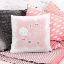 Flauschiges Kuschelkissen für Mädchen zur Geburt