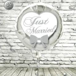 Folien-Ballon - rund - Just Married