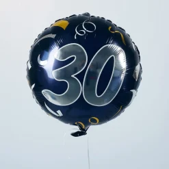 Folienballon zum 30. Geburtstag in dunkelblau