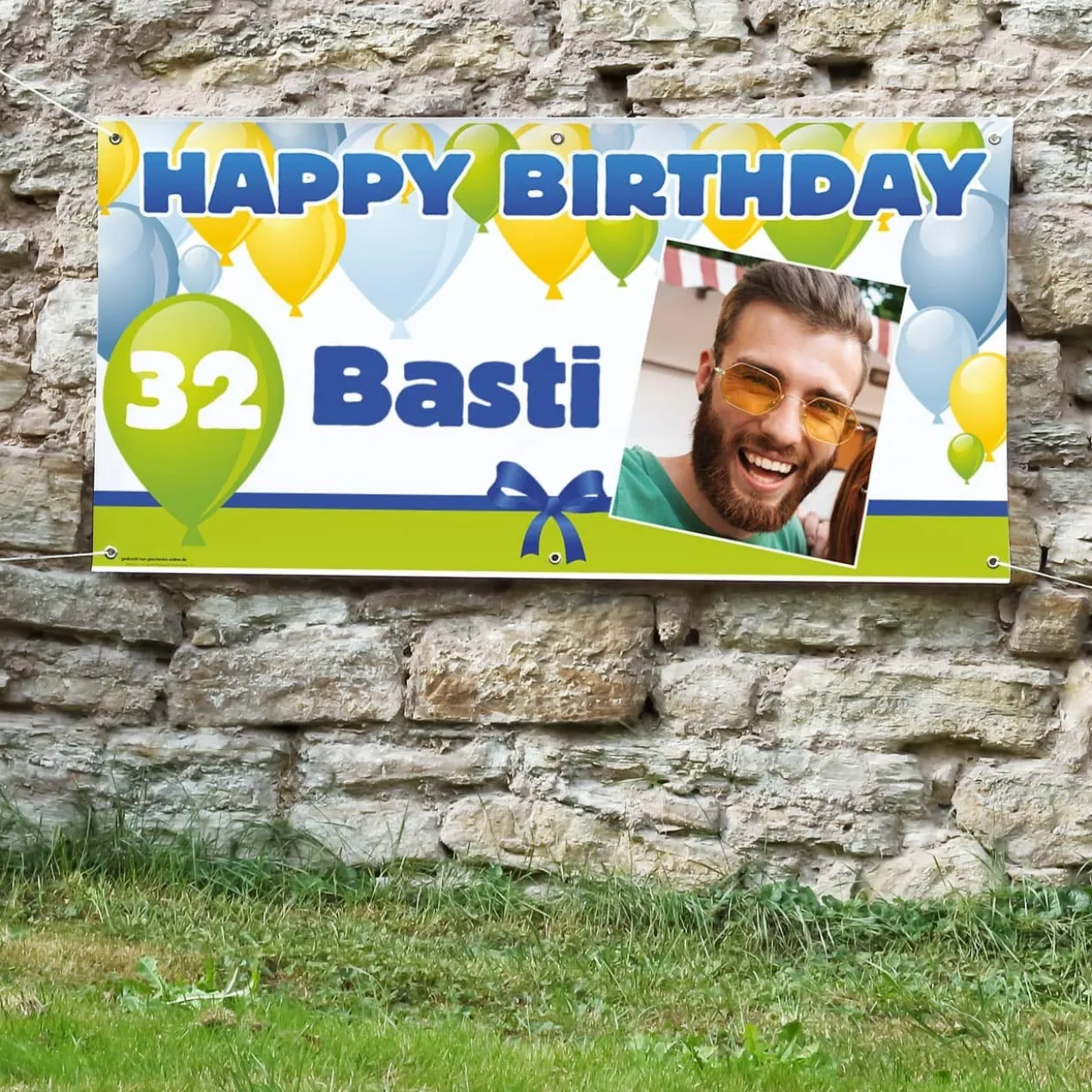 Foto Banner zum Geburtstag - mit Name und Alter