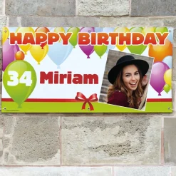 Foto Banner zum Geburtstag - mit Name und Alter