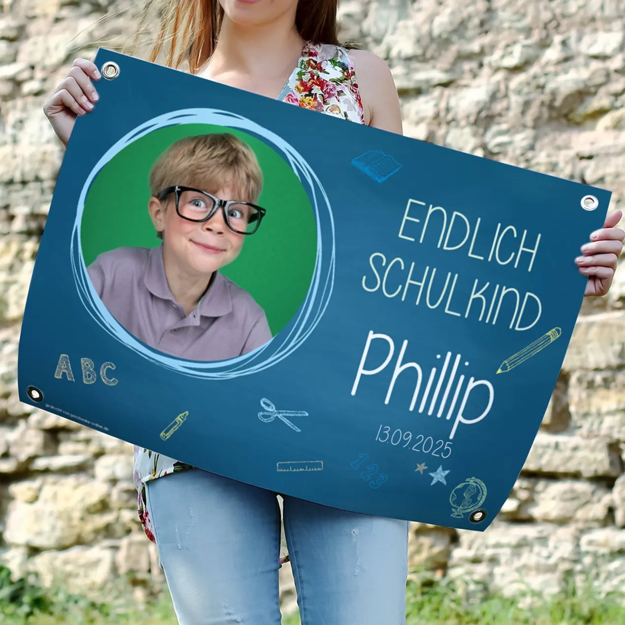 Fotobanner zur Einschulung