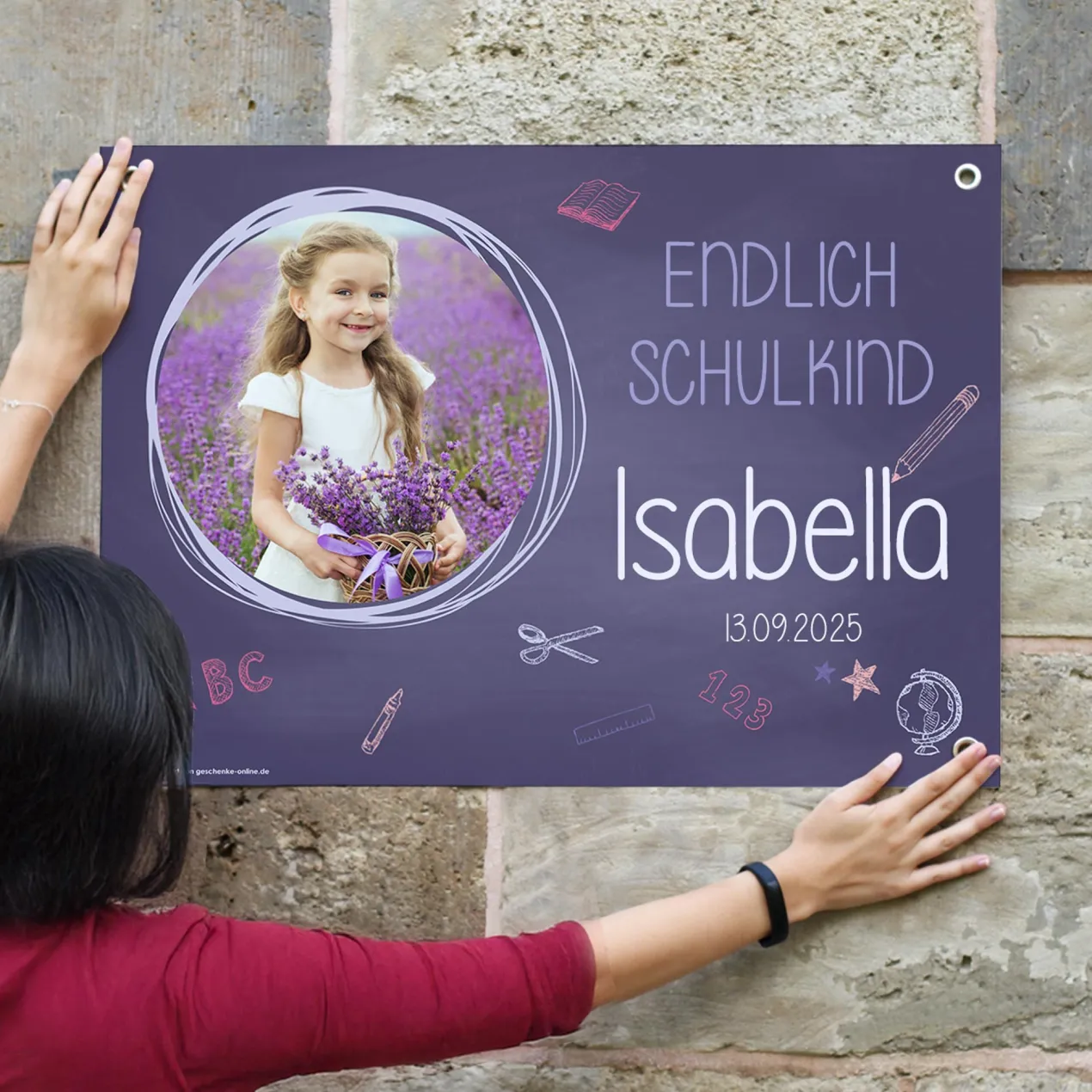 Fotobanner zur Einschulung