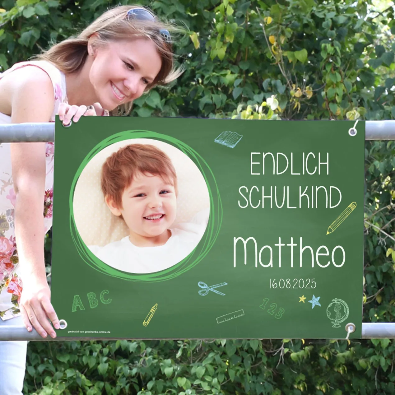 Fotobanner zur Einschulung