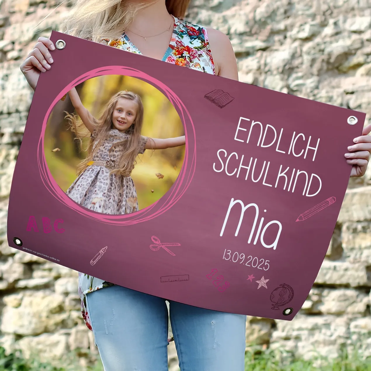 Fotobanner zur Einschulung