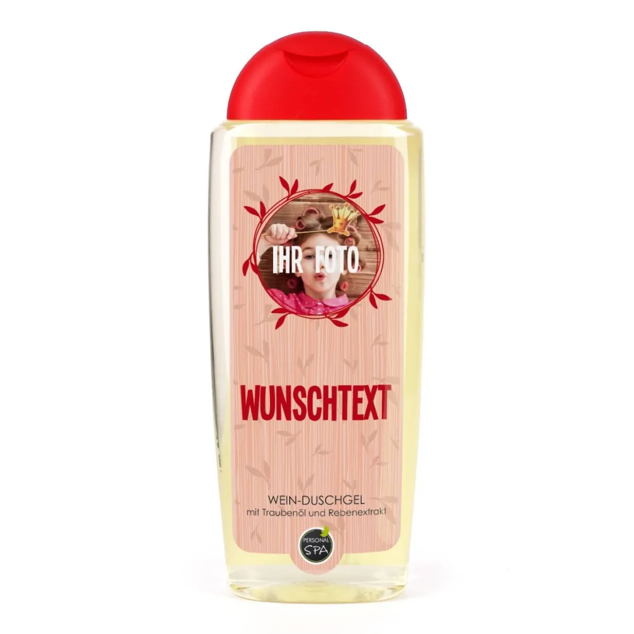 Foto-Duschgel mit Wunschtext