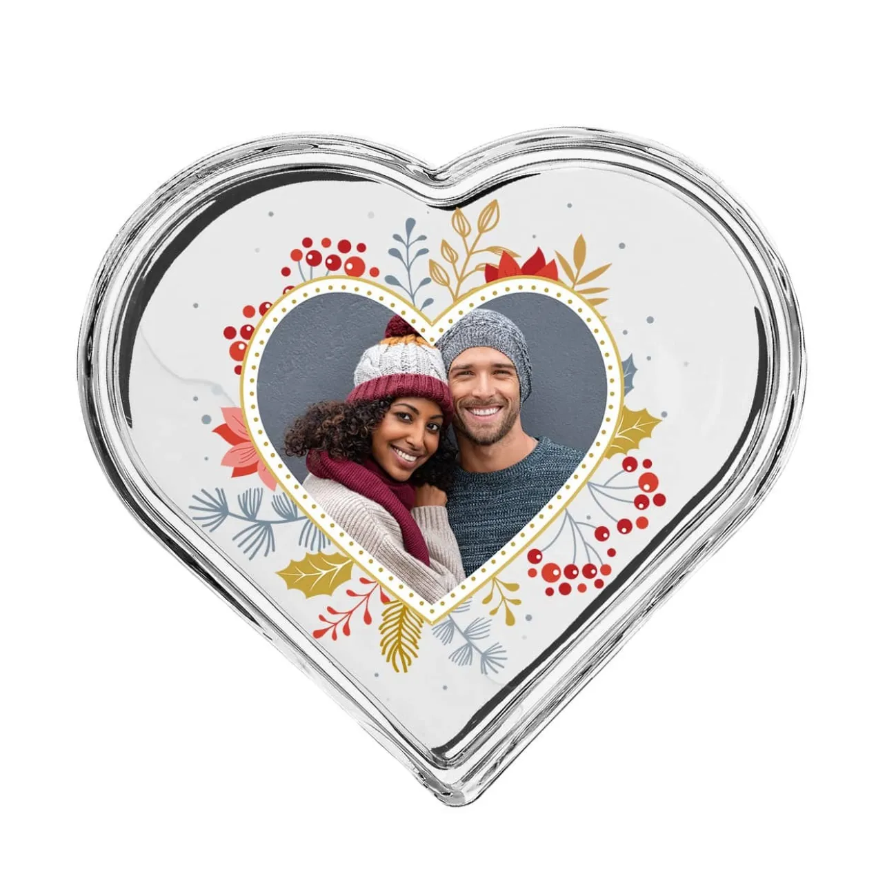 Foto-Glasdose zu Weihnachten als Geschenkverpackung oder Schmuckkästchen