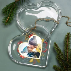 Foto-Glasdose zu Weihnachten als Geschenkverpackung oder Schmuckkästchen