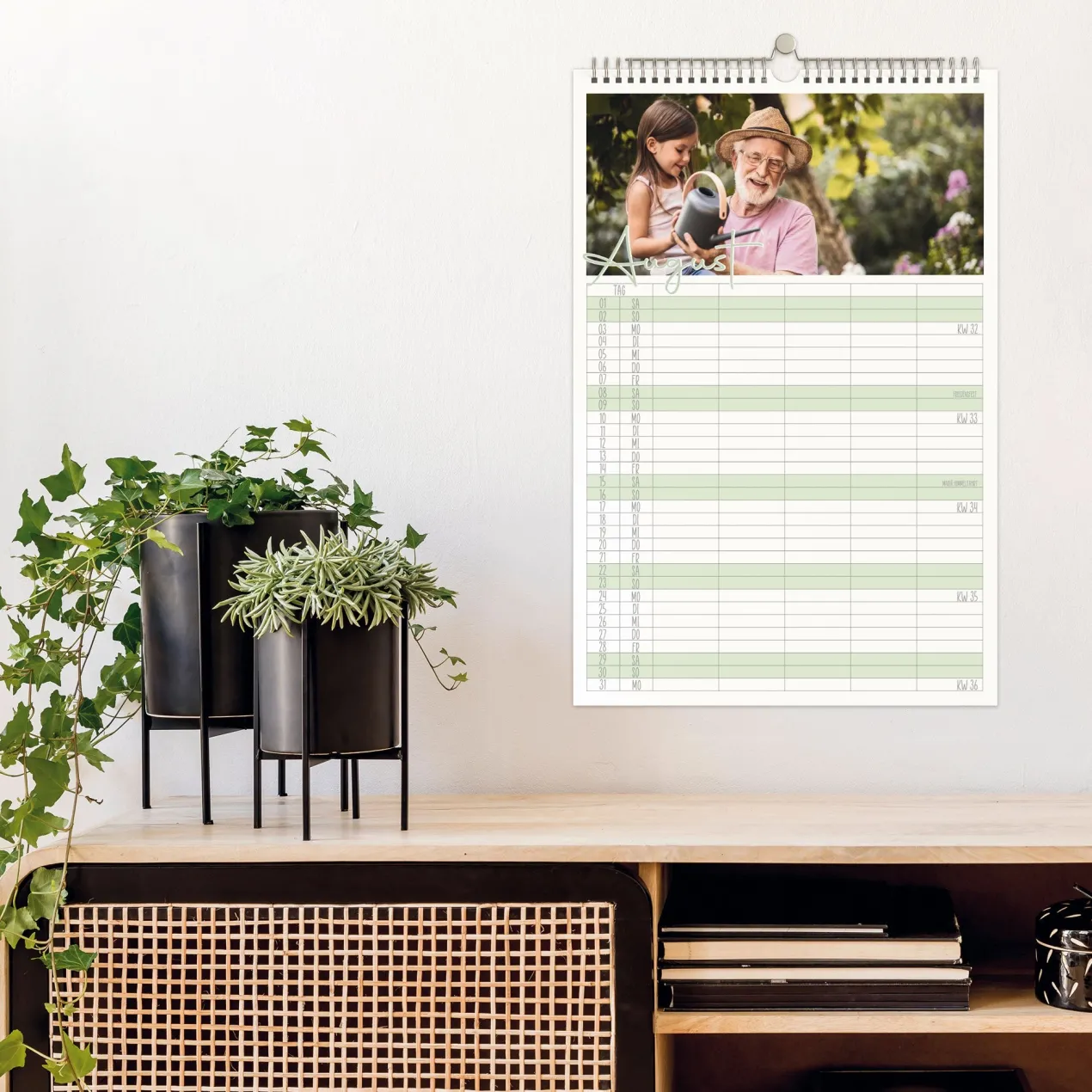 Fotokalender 2026 in verschiedenen Formaten mit Spiralbindung ideal als Weihnachtsgeschenk
