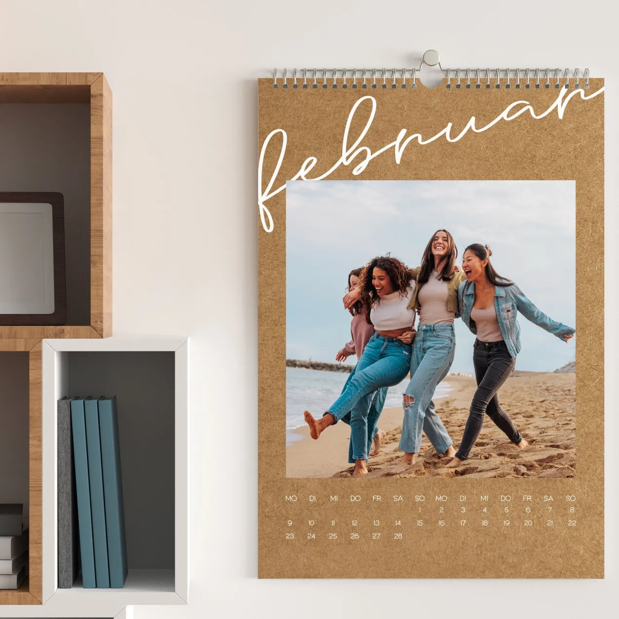 Fotokalender 2026 mit eigenen Fotos & Wunschtext personalisierbar in A3 oder A4 | Weihnachtsgeschenk