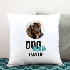 Fotokissen Dog Mom | Dog Dad mit Wunschbild und Name bedruckt