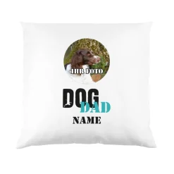 Fotokissen Dog Mom | Dog Dad mit Wunschbild und Name bedruckt