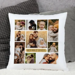 Fotokissen mit 10 Fotos und Ihrem Wunschtext