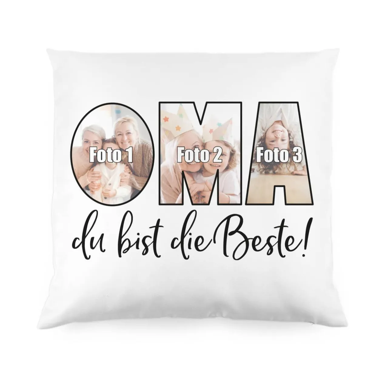 Fotokissen - Oma du bist die Beste!