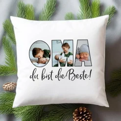 Fotokissen - Oma du bist die Beste!