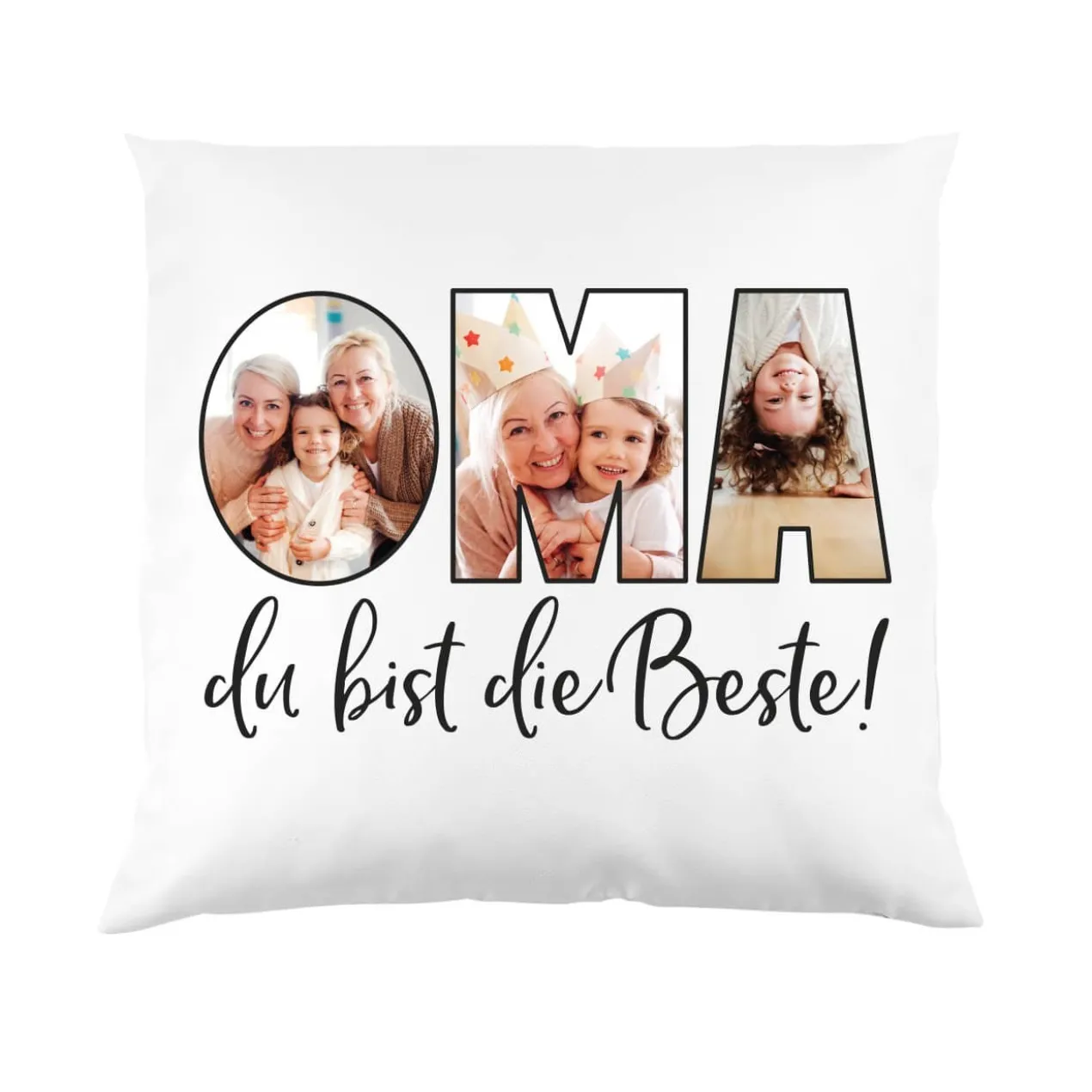 Fotokissen - Oma du bist die Beste!