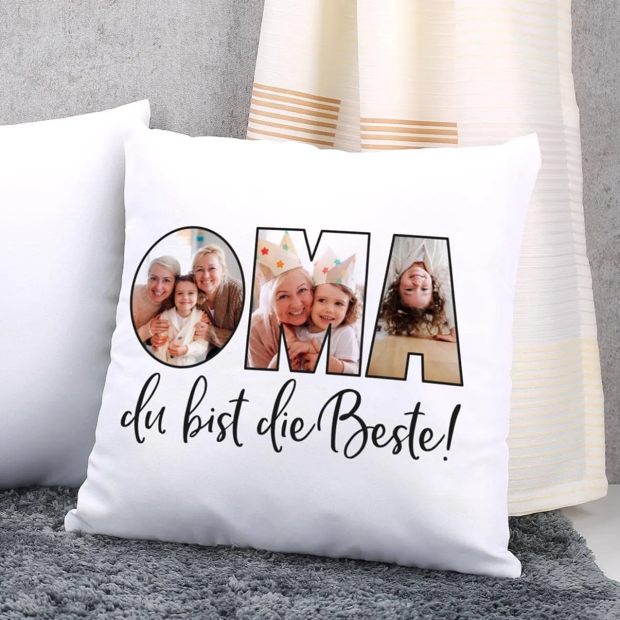 Fotokissen - Oma du bist die Beste!